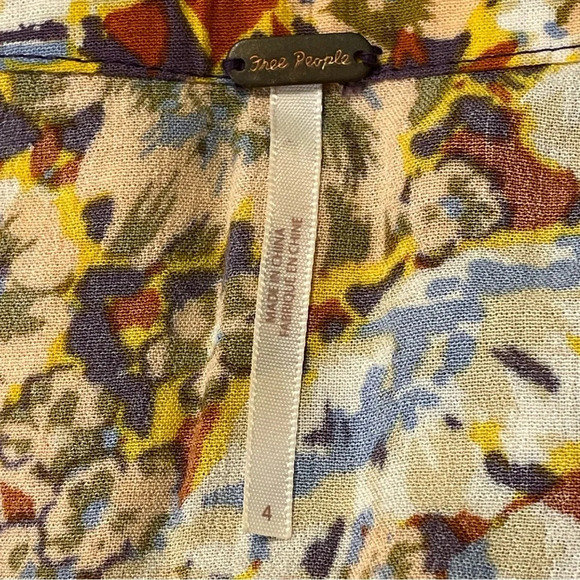 FREE PEOPLE NWOT Nadia Ruffle Mini Skirt in Yellow‎ - Picture 7 of 11